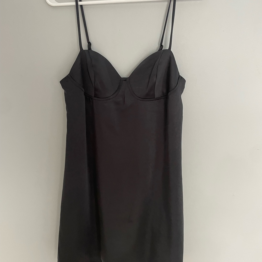 Black Satin Dress